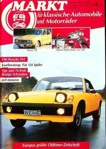 Deckblatt Oldtimer Markt (02/1988)